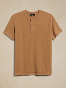 Rugged Slub Henley T-Shirt sold by Banana Republic