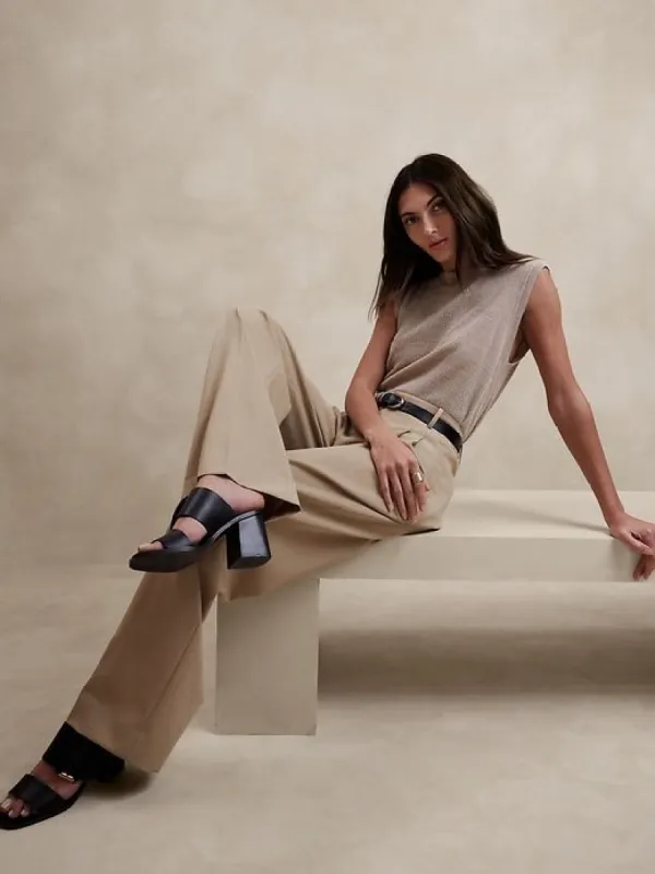 Vasto Wide-Leg Italian Wool Pant sold by GAP