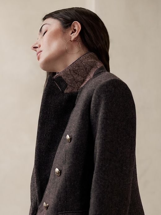 Italian Herringbone Captain's Blazer sold by Banana Republic product image thumbnail 3