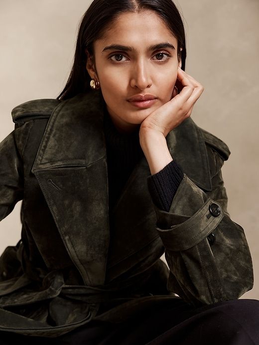 Amalia Velour Trench Coat sold by Banana Republic product image thumbnail 3