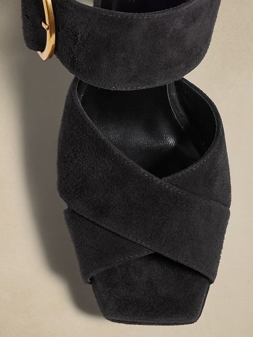 Ravello Suede Platform Sandal sold by Banana Republic product image thumbnail 3