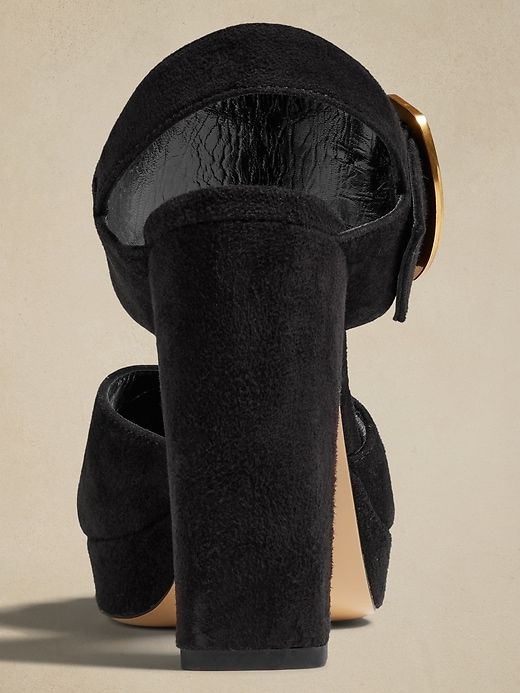 Ravello Suede Platform Sandal sold by Banana Republic product image thumbnail 4