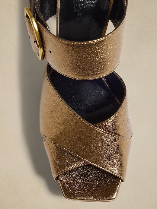 Ravello Leather Platform Sandal sold by Banana Republic product image thumbnail 3