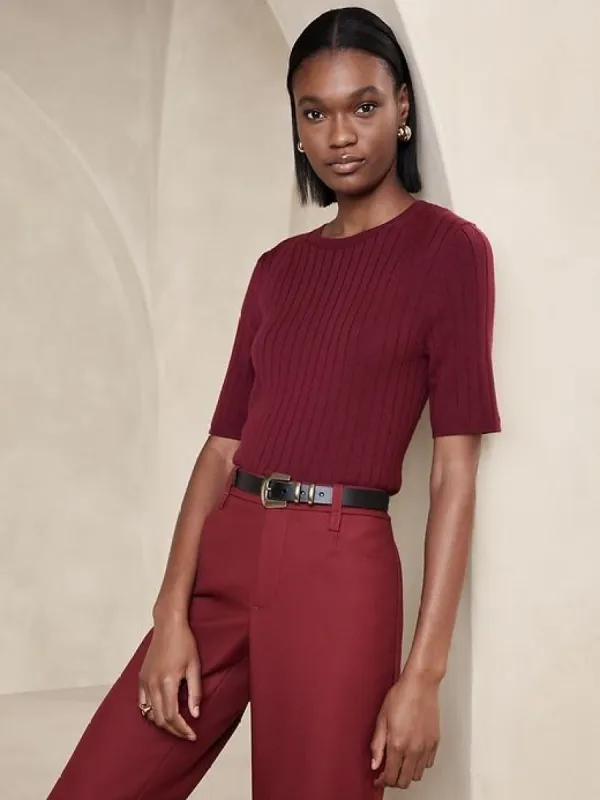 Nezha Merino Ribbed Sweater sold by GAP