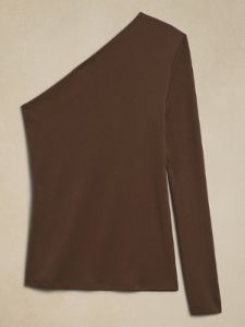Cotton-Modal One-Sleeve Top sold by Banana Republic