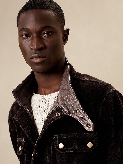 Heritage Suede Field Jacket sold by Banana Republic product image thumbnail 3