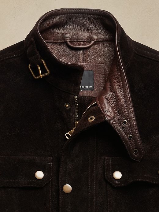 Heritage Suede Field Jacket sold by Banana Republic product image thumbnail 5