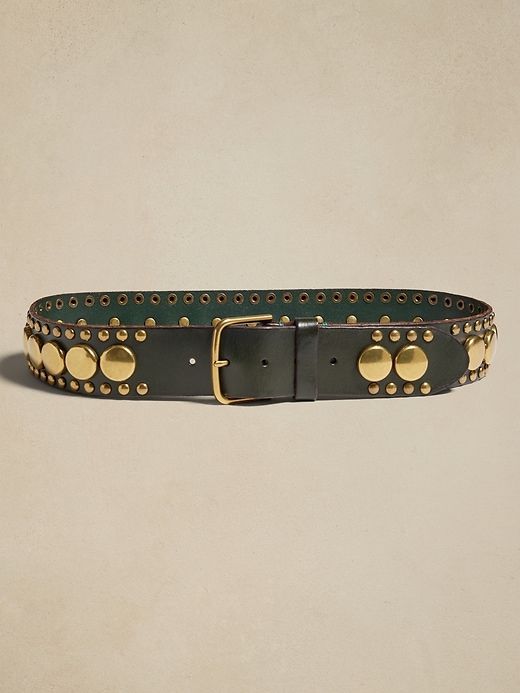 Palmar Studded Leather Waist Belt sold by GAP