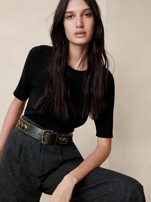 Palmar Studded Leather Waist Belt sold by GAP product image thumbnail 2