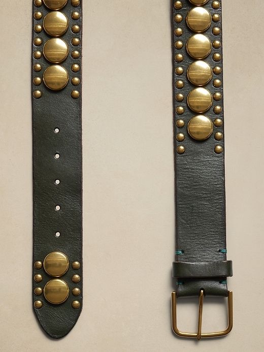 Palmar Studded Leather Waist Belt sold by GAP product image thumbnail 3