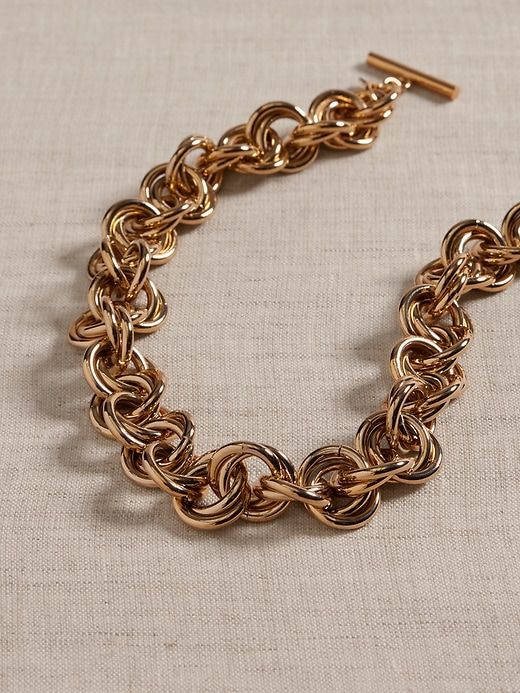 Ravena Jumbo Link Necklace | Aureus + Argent sold by Banana Republic