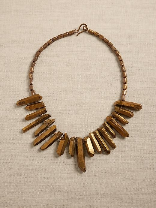 Golden Crystal Necklace | Aureus + Argent sold by Banana Republic product image thumbnail 3