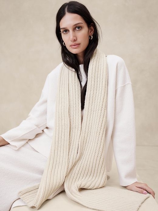 Jaime Wool-Cashmere Scarf sold by Banana Republic product image thumbnail 2