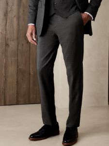 Signature Italian Nailhead Suit Pant sold by Banana Republic