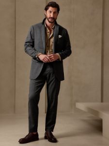 Signature Italian Nailhead Suit Pant sold by Banana Republic