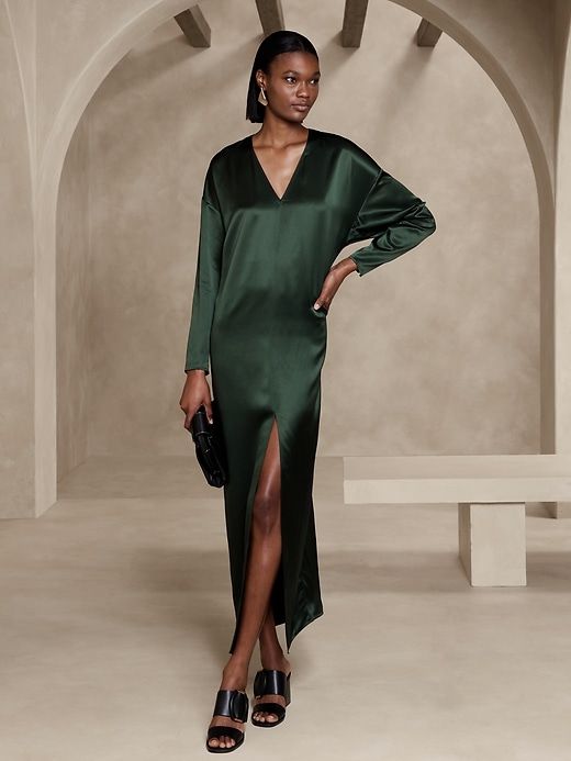 Dona Silk Maxi Dress sold by Banana Republic