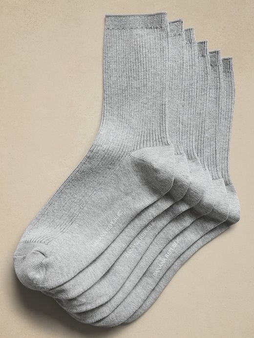 Silk-Cotton Crew Sock 3-Pack sold by Banana Republic