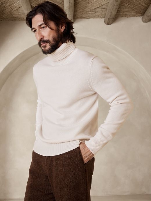 Jaime Merino-Cashmere Turtleneck Sweater sold by Banana Republic