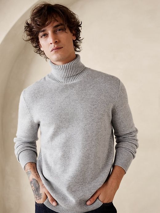 Jaime Merino-Cashmere Turtleneck Sweater sold by Banana Republic