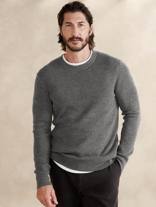 Franco Merino Crew-Neck Sweater sold by Banana Republic