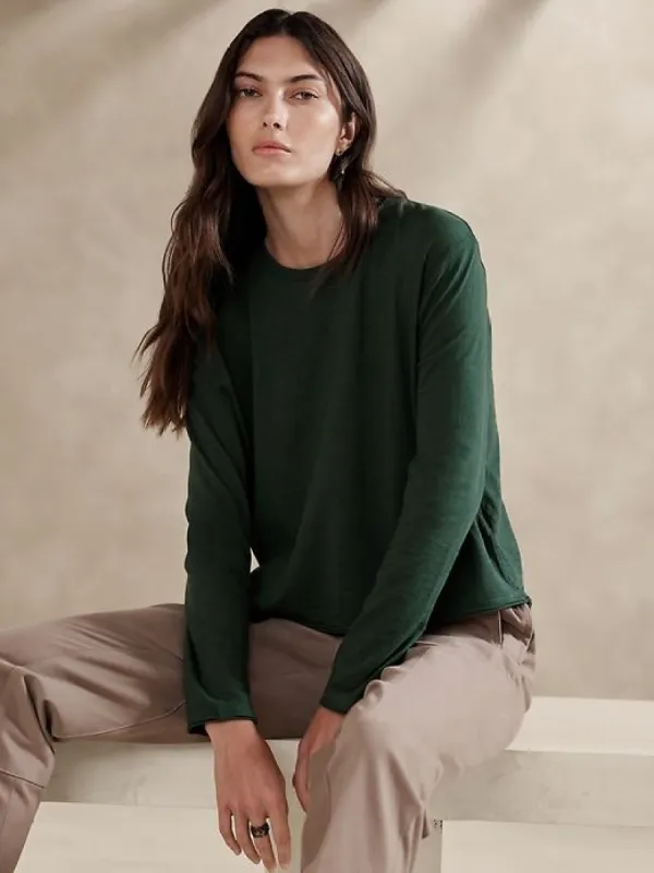 Slub Cropped T-Shirt sold by GAP