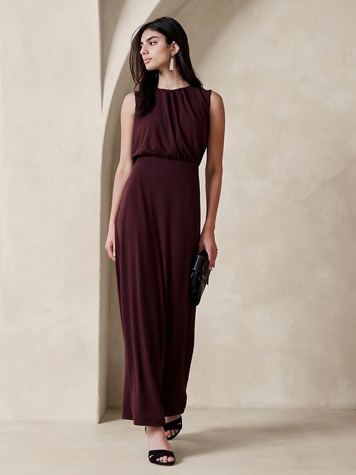 Aura Jersey Maxi Dress sold by Banana Republic