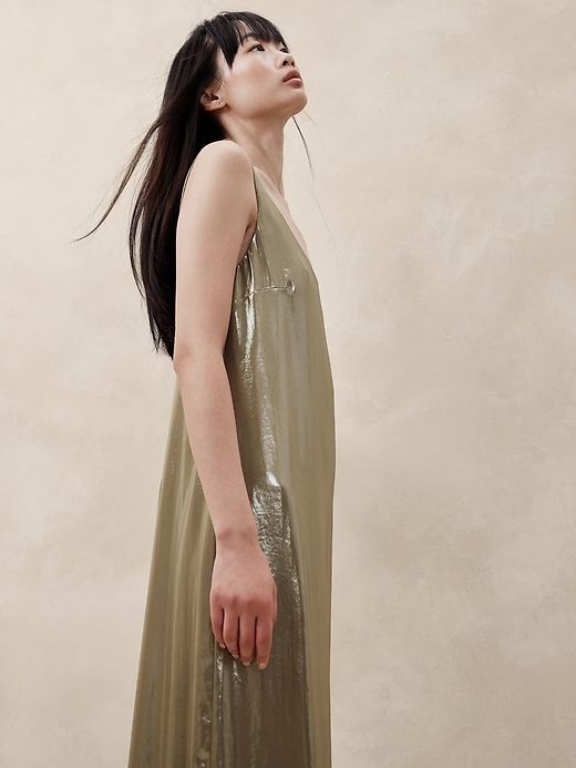 Maxime Metallic Maxi Dress sold by Banana Republic product image thumbnail 3