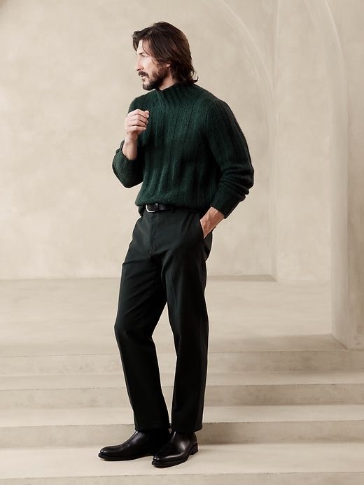 Alta Brushed Cashmere-Wool-Silk Sweater sold by Banana Republic product image thumbnail 2