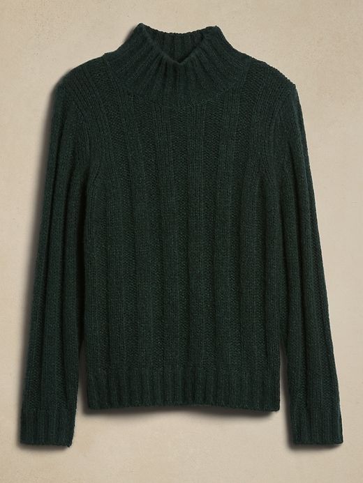 Alta Brushed Cashmere-Wool-Silk Sweater sold by Banana Republic product image thumbnail 4
