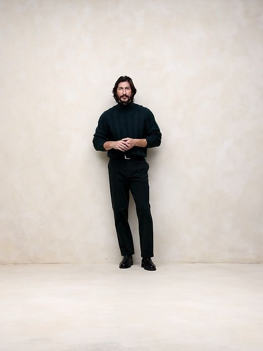 Alta Brushed Cashmere-Wool-Silk Sweater sold by Banana Republic product image thumbnail 5