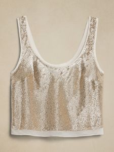 Alina Sequin Tank sold by Banana Republic