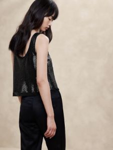 Alina Sequin Tank sold by Banana Republic