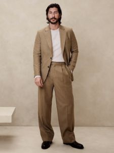 Signature Italian Flannel Wide-Leg Pant sold by Banana Republic