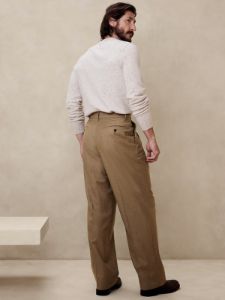 Signature Italian Flannel Wide-Leg Pant sold by Banana Republic