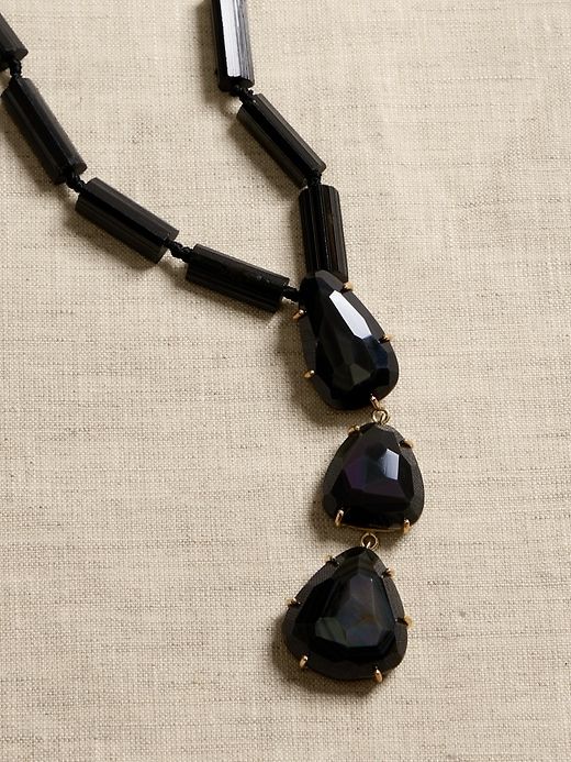 Rainbow Obsidian Necklace | Aureus + Argent sold by Banana Republic