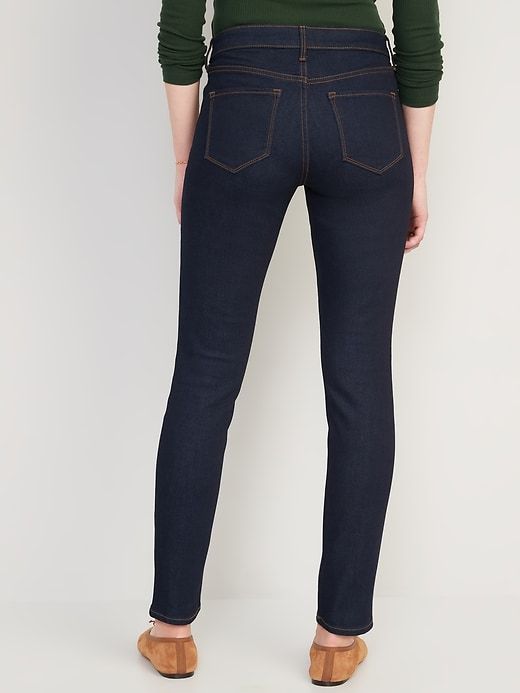 Mid-Rise Power Slim Straight Jeans for Women sold by GAP product image thumbnail 2