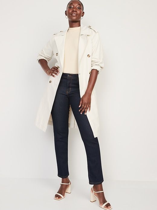 Mid-Rise Power Slim Straight Jeans for Women sold by GAP product image thumbnail 3