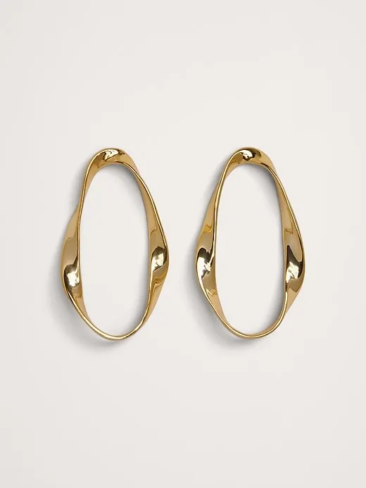 Mobius Hoop Earrings by Aureus + Argent sold by Banana Republic