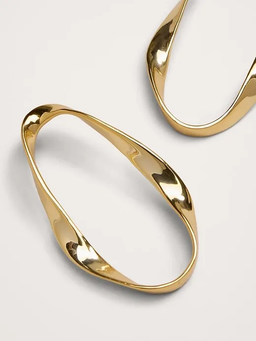 Mobius Hoop Earrings by Aureus + Argent sold by Banana Republic product image thumbnail 3