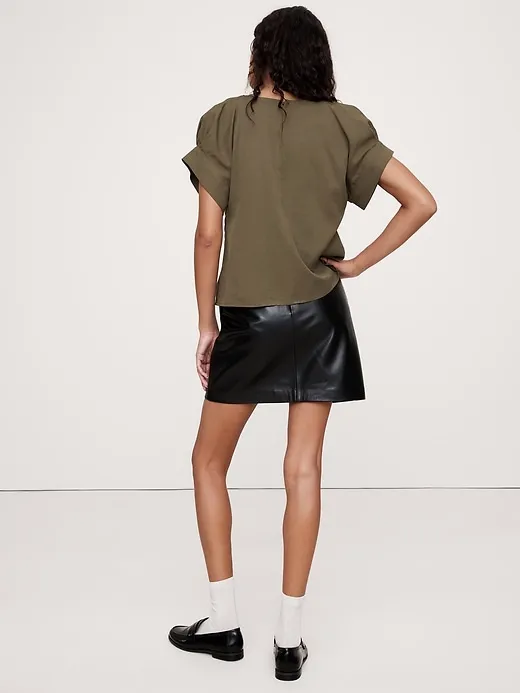 Tencel™-Cotton Twill Top sold by Banana Republic product image thumbnail 2