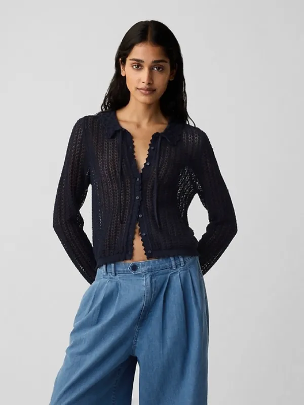 Gap × DÔEN Linen-Blend Cardigan sold by GAP