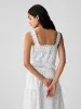 Gap × DÔEN Cropped Eyelet Tank Top sold by GAP