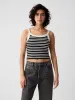 Modern Rib Cropped Tank Top sold by GAP