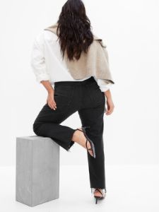 High Rise Cheeky Straight Jeans sold by GAP