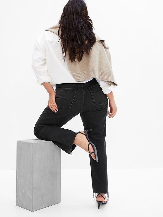 High Rise Cheeky Straight Jeans sold by GAP product image thumbnail 5