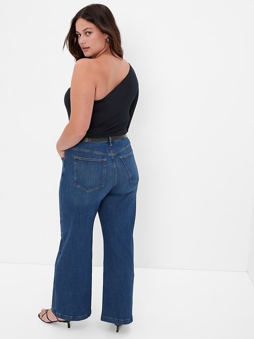 High Rise Stride Wide-Leg Jeans sold by GAP product image thumbnail 5