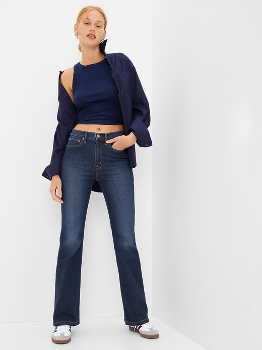 High Rise '70s Flare Jeans sold by GAP