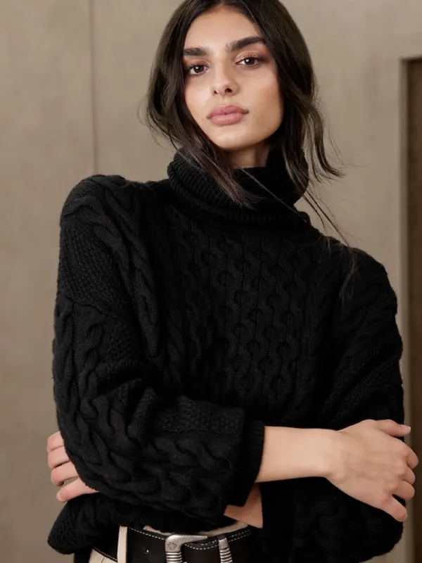 Devon Merino Turtleneck Sweater sold by Banana Republic