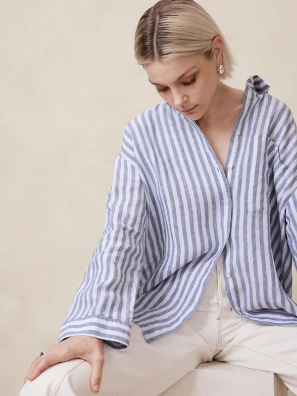 The Oversized Linen Shirt sold by Banana Republic