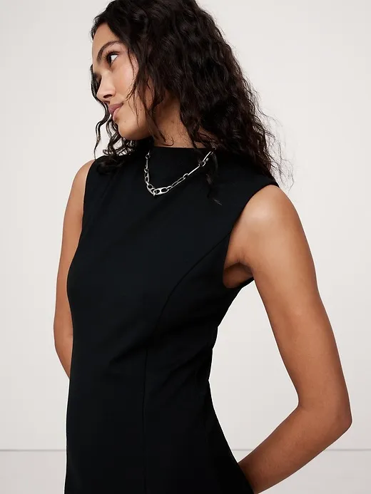 Lightweight Ponte Mini Dress sold by Banana Republic product image thumbnail 3